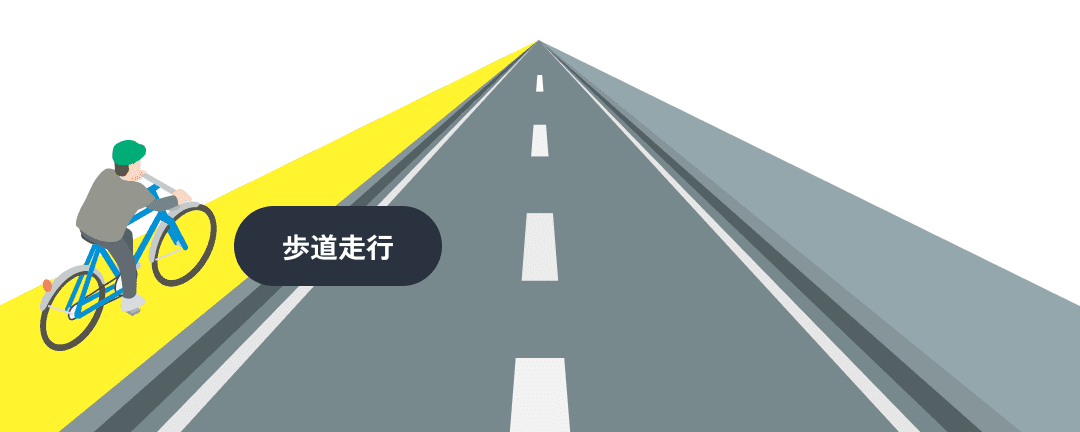 歩道走行