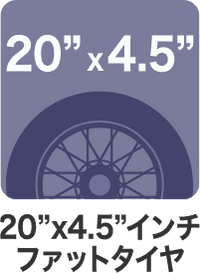 20”×4.5”インチ ファットタイヤ