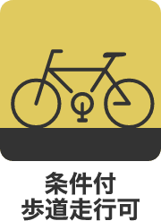 条件付歩道走行可