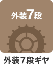 外装7段ギヤ